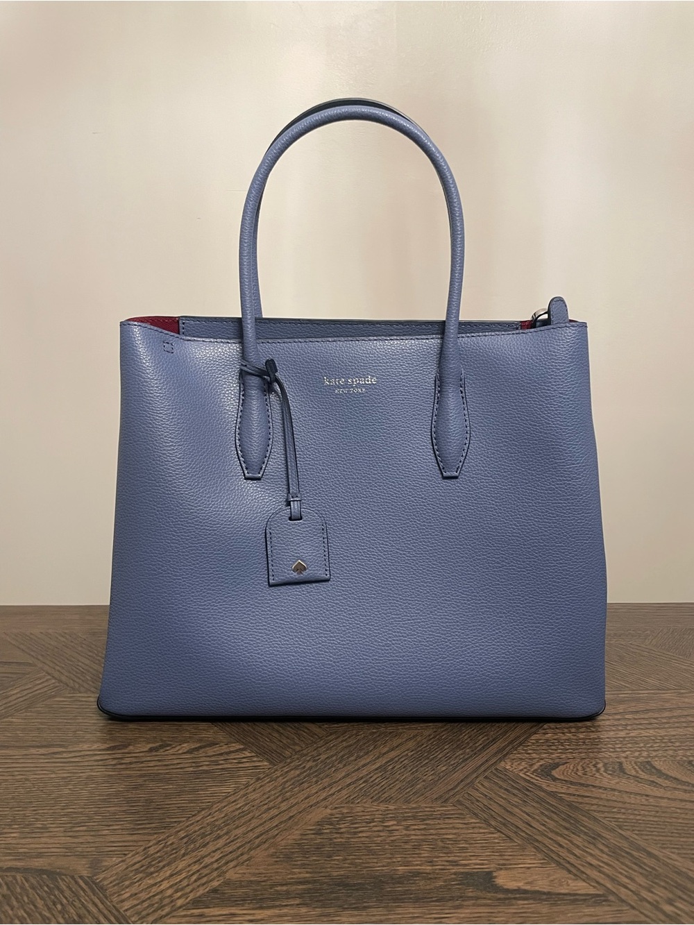 kate spade Periwinkle Blue Pebbled Leather Tote
